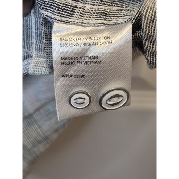 Weatherproof Vintage Washable Linen Plaid Shirt Button Down Men's Medium NWT - Picture 8 of 9